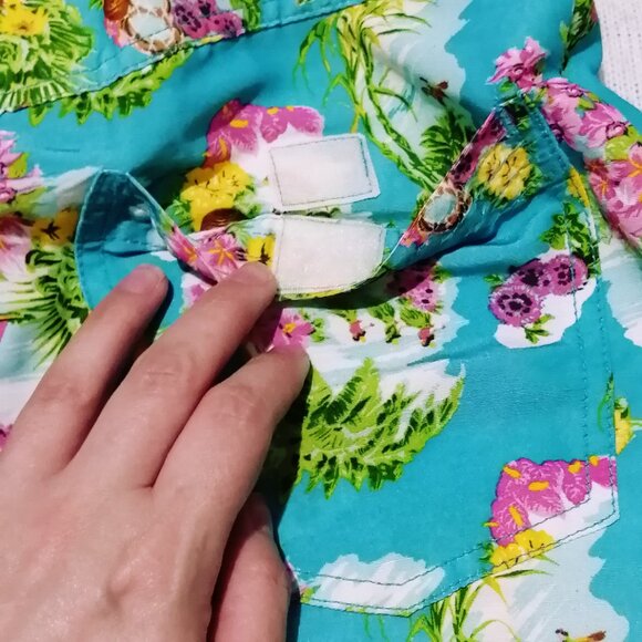 Vintage Y2K Tommy Jeans Tropical Print Mini Skirt - Picture 5 of 9